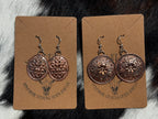 Copper Impression Dangles