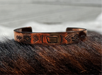 Stamped Montana Copper Cuff