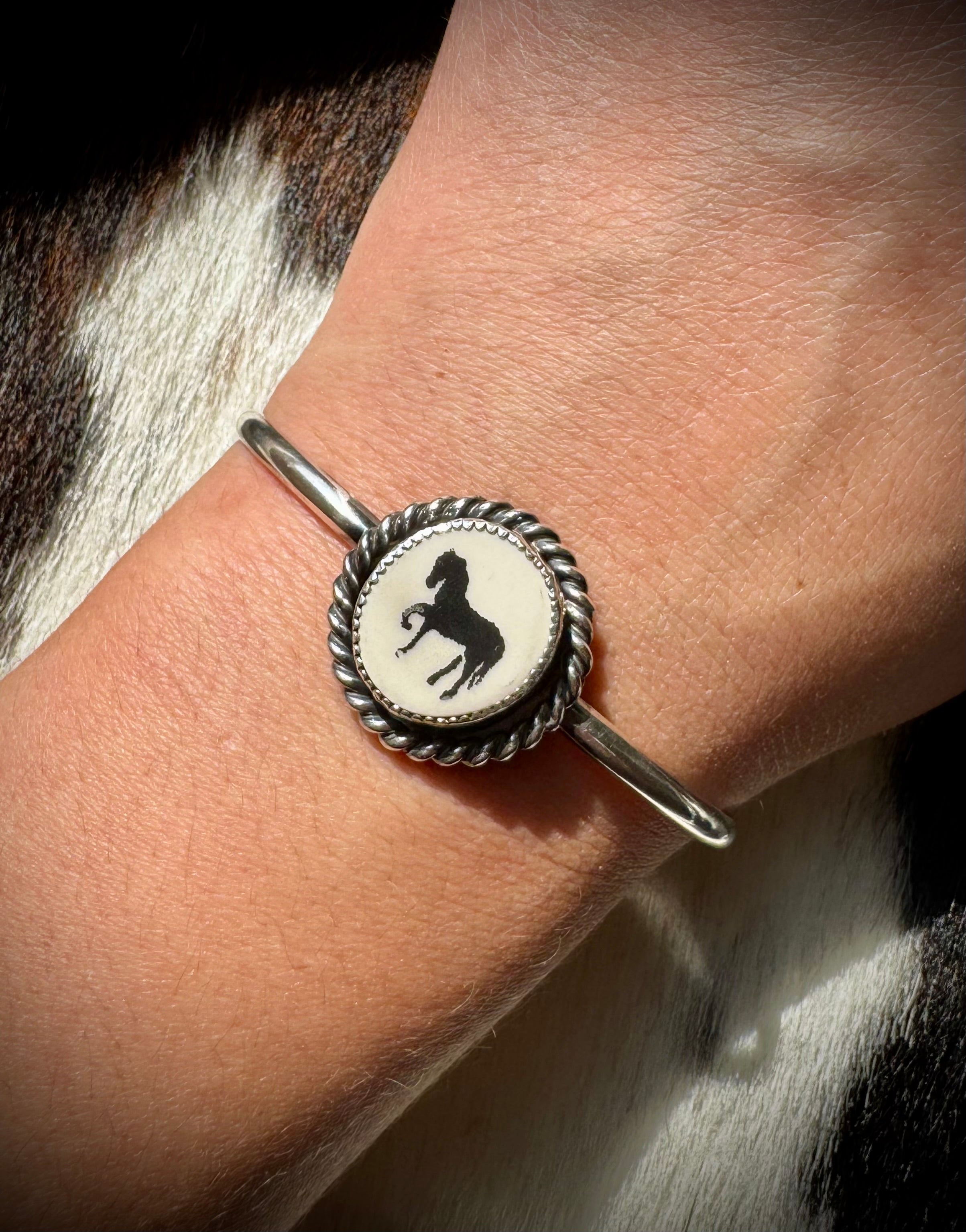 Ceramic Horse Cuff