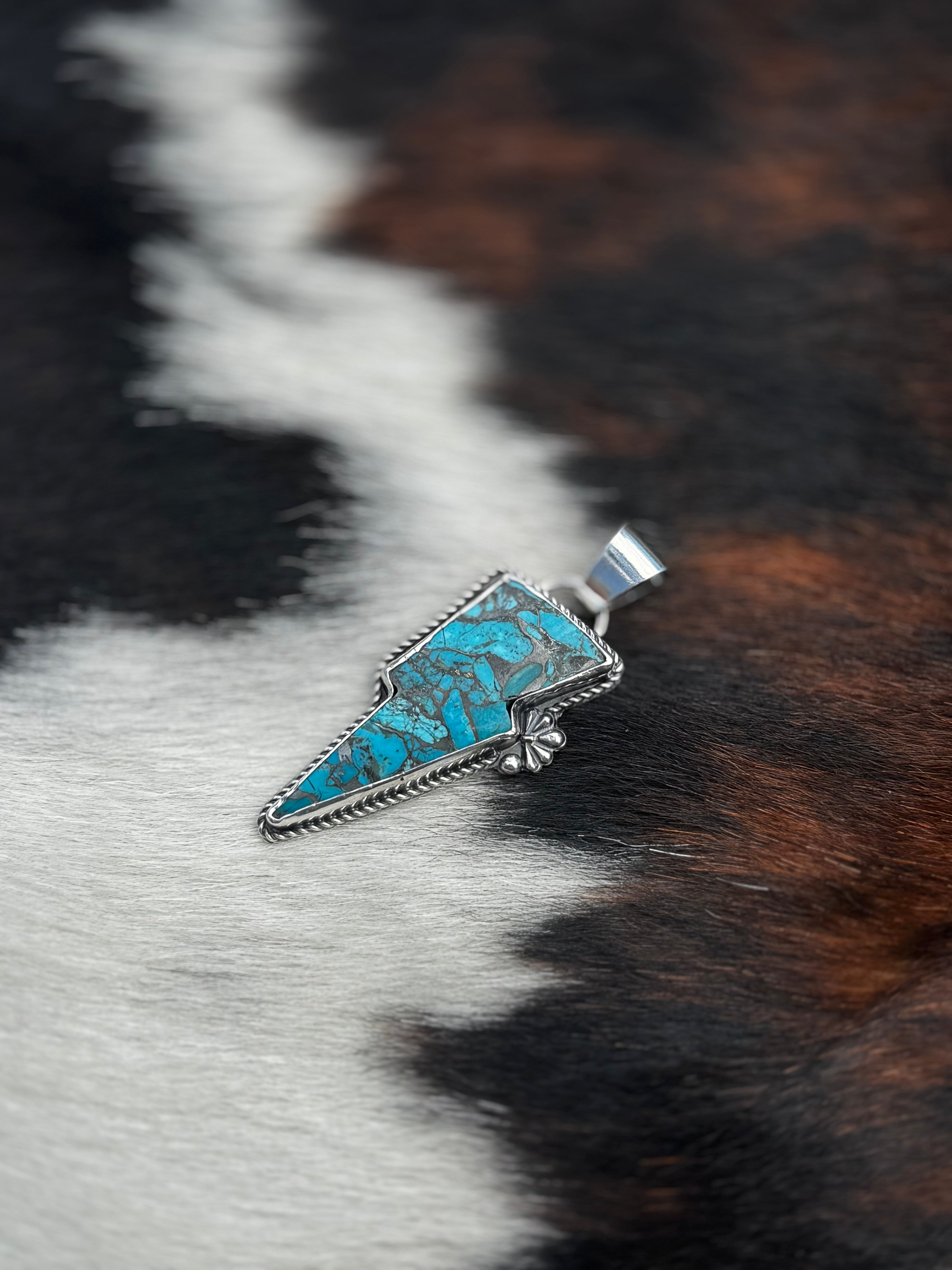 Turquoise Lightening Bolt