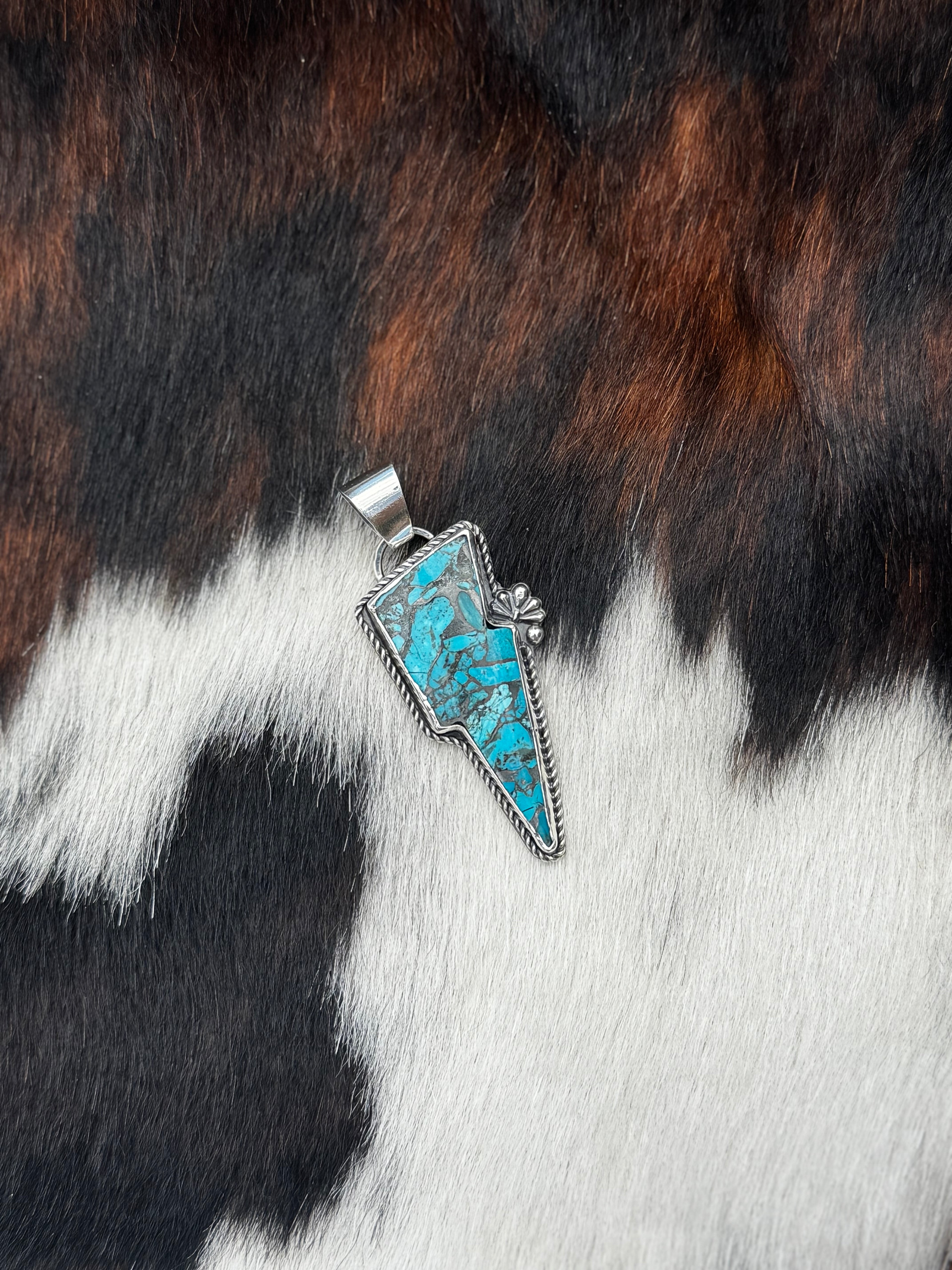 Turquoise Lightening Bolt