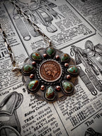 Kingman Penny Cluster Necklace