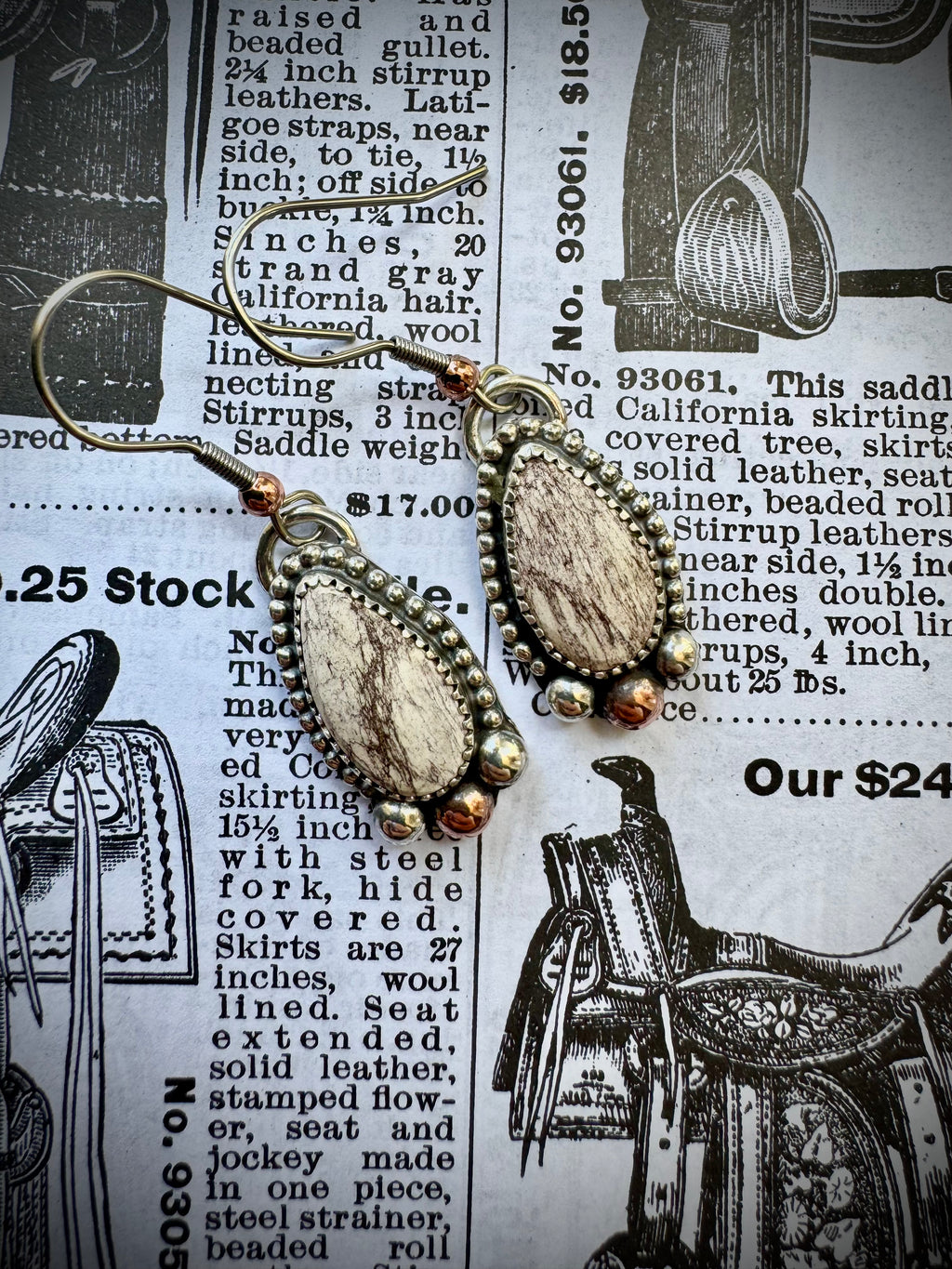 Red Buffalo Earrings