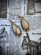 Red Buffalo Earrings