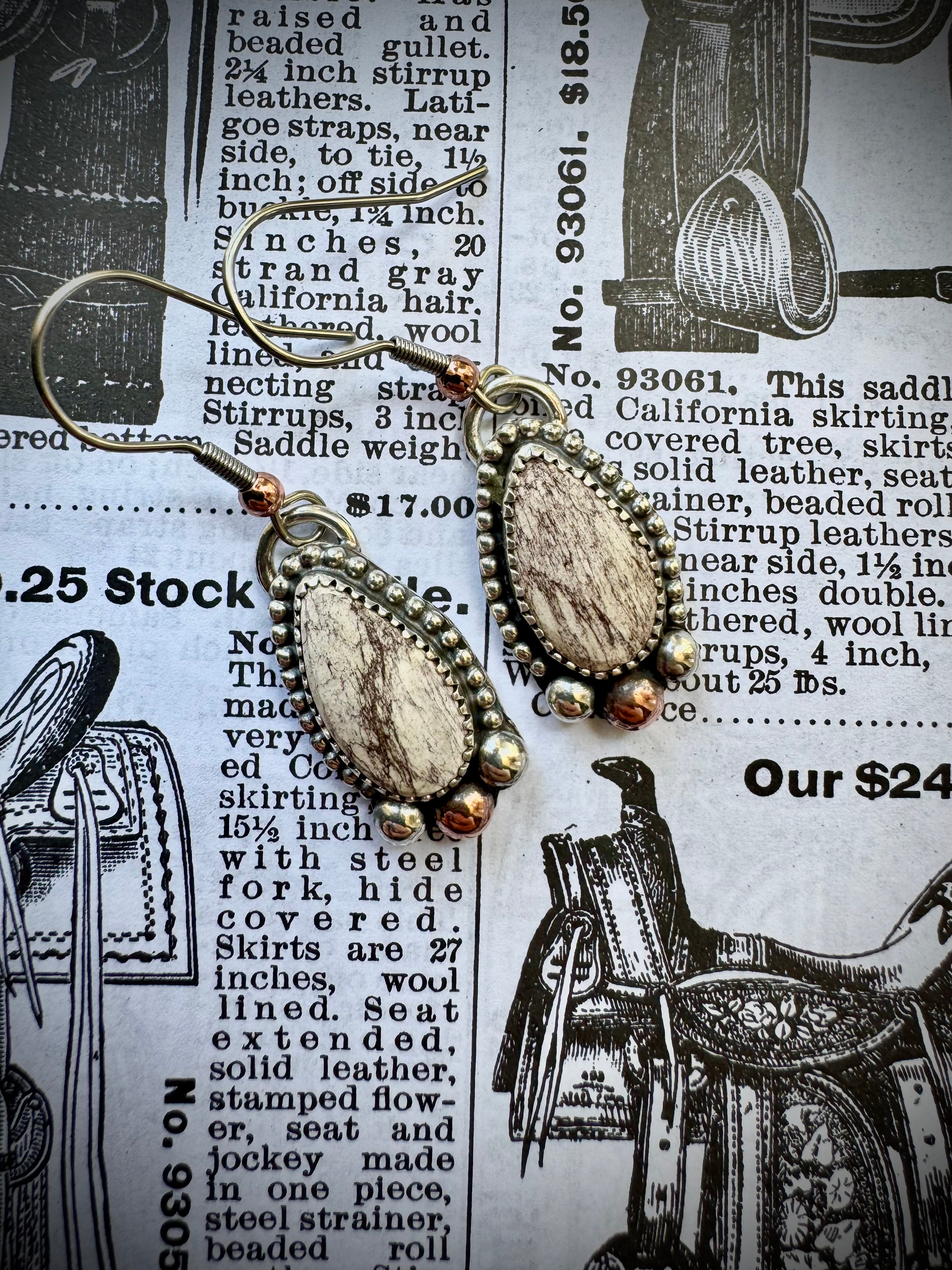 Red Buffalo Earrings