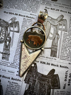 Red Buffalo Arrow Pendent