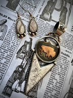 Red Buffalo Earrings