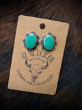 Elisa Turquoise Stamped Earrings