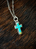 Turquoise Cross Necklace