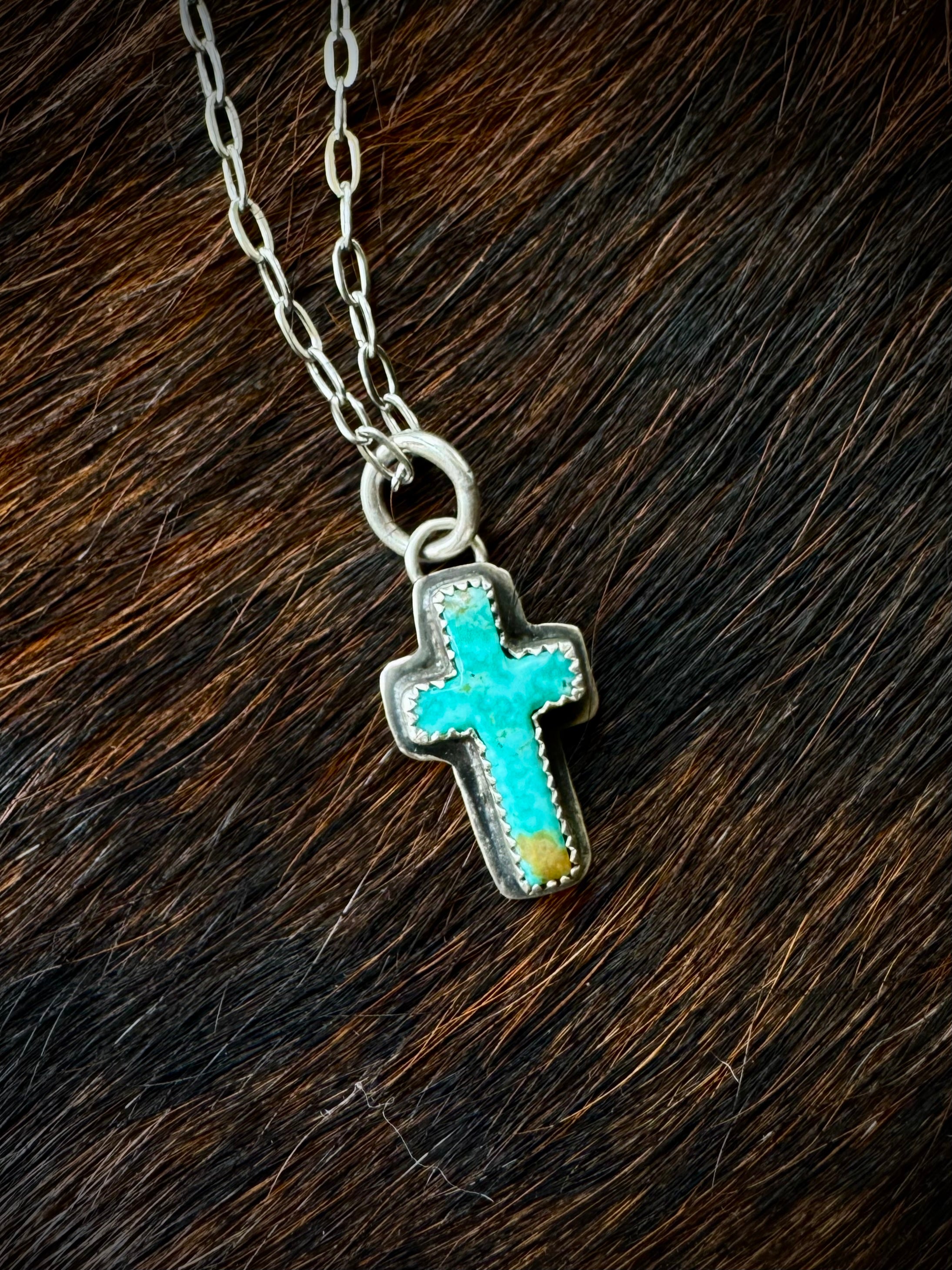 Turquoise Cross Necklace
